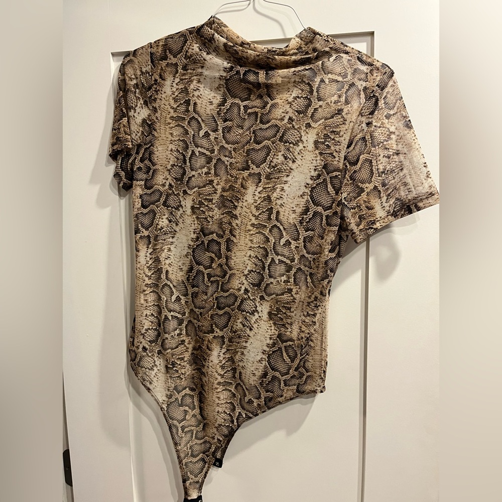 Snakeskin body suit